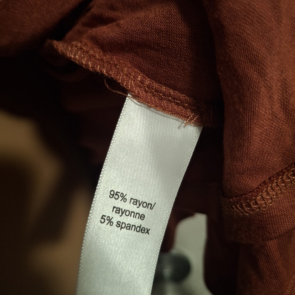 Maurices NWOT Sz 1X Rust Open Front Cardigan - image 8